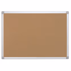 Q-CONNECT KF03561, Bacheca fissa, Marrone, Sughero, 900 x 600 mm, Alluminio, 600 mm