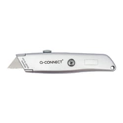 Q-CONNECT Stanley Argento Taglierino a lama retrattile