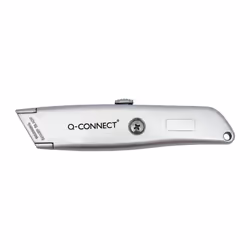 Q-CONNECT Stanley Argento Taglierino a lama retrattile
