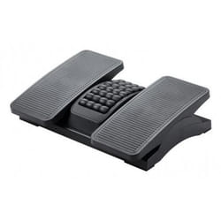 Q-CONNECT KF16946 poggiapiede da scrivania Nero