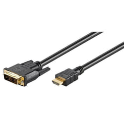 Microconnect HDM191811 cavo e adattatore video 1 m HDMI DVI-D Nero