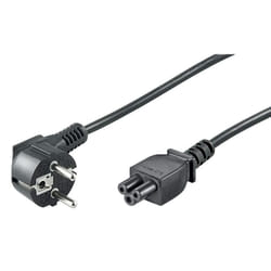 Microconnect PE010818 cavo di alimentazione Nero 1,8 m CEE7/7 Accoppiatore C5
