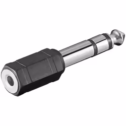 Microconnect AUDANR, 6.3mm, 3.5mm, Nero
