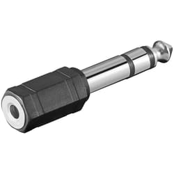 Microconnect AUDANR adattatore per inversione del genere dei cavi 6.3mm 3.5mm Nero