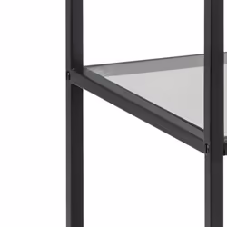 Actona Seaford Mensola per scaffale Libera installazione Acciaio, Vetro temperato Nero