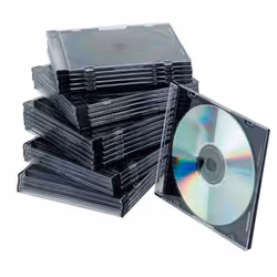 Q-CONNECT KF02210, Custodia per floppy disk, Nero, Trasparente, Monocromatico, Polistirene (PS), 1 pz