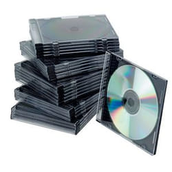Q-CONNECT KF02210 custodia CD/DVD Custodia per floppy disk Nero, Trasparente