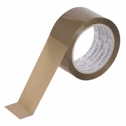 Q-CONNECT KF04381, Marrone, Imballaggio, Polipropilene (PP), 66 m, 50 mm, 0,022 mm