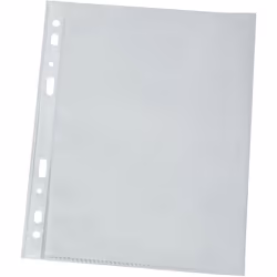 Q-CONNECT KF01955, Cartella per file convenzionale, A4, Trasparente, Ritratto, 100 tasche, 100 pz