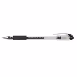 Q-CONNECT KF21716, Penna in gel con cappuccio, Nero, Multicolore, Ultra sottile, Rotondo, Ambidestro