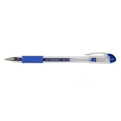 Q-CONNECT KF21717 penna gel Penna in gel con cappuccio Ultra sottile Blu 10 pz