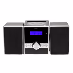 Denver MCA-230MK2, Microsistema audio per la casa, Nero, Argento, Superiore, 1-via, PLL, LCD