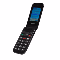 Denver BAS-24200M, A conchiglia, Doppia SIM, 6,1 cm (2.4"), 0,08 MP, 800 mAh, Nero