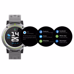 Denver SW-510GREY smartwatch e orologio sportivo 3,3 cm (1.3") Touch screen Grigio GPS (satellitare) - Vista aggiuntiva 6