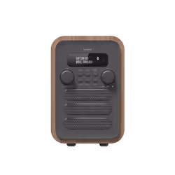 Denver DAB-48GREY Personale Digitale Grigio, Legno