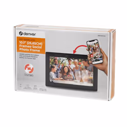 Denver PFF-1021 cornice per foto digitali Nero 10.1" Touch screen Wi-Fi