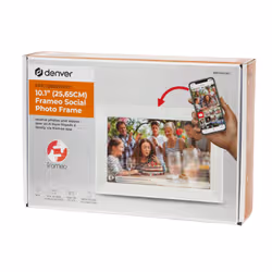 Denver PFF-1063WHITE cornice per foto digitali Bianco 25,6 cm (10.1") Touch screen Wi-Fi - Vista aggiuntiva 7