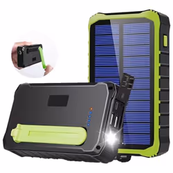 Denver PSO-10012 batteria portatile Polimeri di litio (LiPo) 10000 mAh Nero, Verde chiaro - Vista aggiuntiva 2