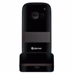 Denver BAS-18600L cellulare 4,5 cm (1.77") Nero Telefono per anziani
