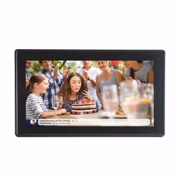 Denver PFF-1515B cornice per foto digitali Nero 39,6 cm (15.6") Touch screen Wi-Fi - Vista aggiuntiva 3