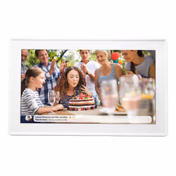 Denver PFF-1515W cornice per foto digitali Bianco 15.6" Touch screen Wi-Fi
