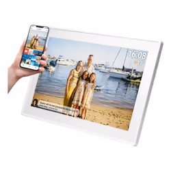 Denver PFF-1515W cornice per foto digitali Bianco 15.6" Touch screen Wi-Fi