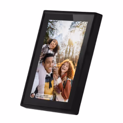 Denver PFF-725B cornice per foto digitali Nero 17,8 cm (7") Touch screen Wi-Fi