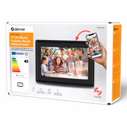 Denver PFF-725B cornice per foto digitali Nero 17,8 cm (7") Touch screen Wi-Fi - Vista aggiuntiva 6