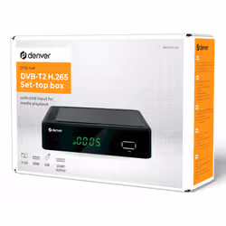Denver DTB-148 set-top box TV Ethernet (RJ-45), Terrestre Full HD Nero - Vista aggiuntiva 7