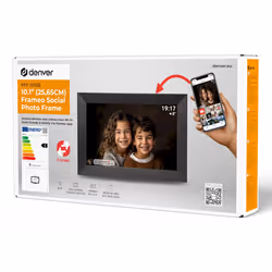 Denver PFF-1012 cornice per foto digitali Nero 25,6 cm (10.1") Touch screen Wi-Fi - Vista aggiuntiva 7