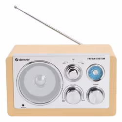 Denver TR-63LW radio Personale Analogico Bamboo, Argento - Vista aggiuntiva 2