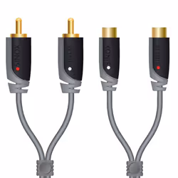 Sinox 5m RCA, RCA, Maschio, RCA, Femmina, 5 m, Grigio
