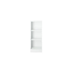 Libreria stretta con 2 ripiani tinta bianco - 40.6x26.7x108 cm