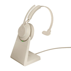 Jabra Evolve2 65 Auricolare Wireless A Padiglione Ufficio USB tipo-C Bluetooth Base di ricarica Beige
