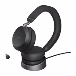 Jabra 27599-999-889 cuffia e auricolare Con cavo e senza cavo A Padiglione Musica e Chiamate USB tipo-C Bluetooth Base di ricarica Nero - Vista aggiuntiva 4
