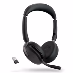 Jabra Evolve2 65 Flex Auricolare Con cavo e senza cavo A Padiglione Ufficio Bluetooth Nero - Vista aggiuntiva 4