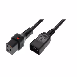Microconnect PC1284, 1 m, Accoppiatore C19, Accoppiatore C19, H05VV-F, 250 V, 2.5 A