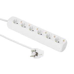 Microconnect GRU00615W prolunghe e multiple 1,5 m 6 presa(e) AC Bianco