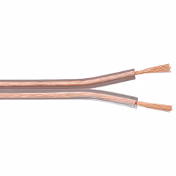 Microconnect AUDSPEAKER7-100, Maschio, Maschio, Alluminio rivestito di rame (CCA), 100 m, Trasparente