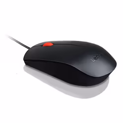 Lenovo Essential, Ambidestro, Ottico, USB tipo A, 1600 DPI, Nero