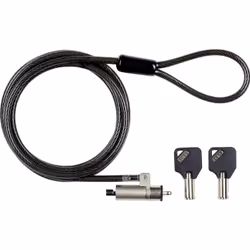 eSTUFF GLB220101, 1,8 m, Kensington, Chiave, Acciaio al carbonio, Nero