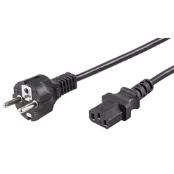 Microconnect PE020410, 1 m, CEE7/7, Accoppiatore C13, 250 V, 10 A
