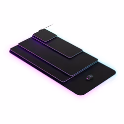 Steelseries QcK Prism Cloth XL Tappetino per mouse per gioco da computer Nero - Vista aggiuntiva 6