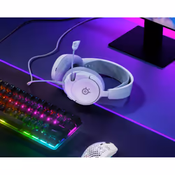 Steelseries Arctis Nova 1 Auricolare Cablato A Padiglione Gaming Bianco - Vista aggiuntiva 5