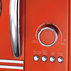 Melissa 16330129 forno a microonde Cromo, Rosso Microonde con grill Superficie piana 23 L 800 W - Vista aggiuntiva 4