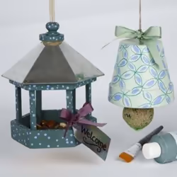 Creativ Company Bird Table with zinc roof mangiatoia per uccello Pino Legno Da appendere - Vista aggiuntiva 4