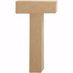Creativ Company 26619, Lettera decorativa, Pasta di carta, Naturale, 110 mm, 25 mm, 205 mm