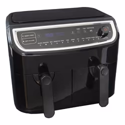 GASTRONOMA 18290003 friggitrice Doppia 9 L Indipendente 2400 W Friggitrice a basso contenuto di grassi Nero, Acciaio inox - Vista aggiuntiva 2