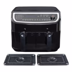 GASTRONOMA 18290003 friggitrice Doppia 9 L Indipendente 2400 W Friggitrice a basso contenuto di grassi Nero, Acciaio inox - Vista aggiuntiva 3