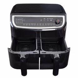 GASTRONOMA 18290003 friggitrice Doppia 9 L Indipendente 2400 W Friggitrice a basso contenuto di grassi Nero, Acciaio inox - Vista aggiuntiva 4